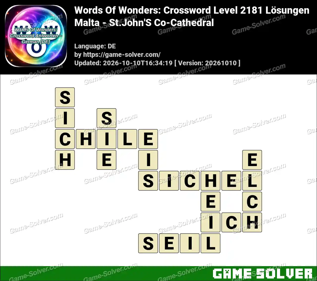 Words Of Wonders: Crossword Level 2181 Lösungen – Malta – St.John’S Co-Cathedral
